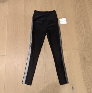 Beyond Yoga Black and Silver Leggings